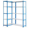 ECKREGAL BIG METAL SHARK | HxBxT 200x140x40cm | Fachlast 80kg | Blau - Blau, Metall (140/200/40cm) - PROREGAL