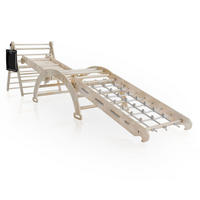 KLETTERDREIECK Movario mit Kissen 80x50cm - Groß - Naturfarben, Holz (56/101/54cm) - Juskys