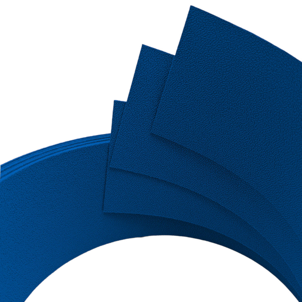 SICHTSCHUTZSTREIFEN Premium Akzentstreifen Set Drittel Enzianblau 2,55m - Blau, Kunststoff (255/6.3cm) - ZAUN|ZU