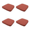SITZKISSEN Canvas 48/48 cm 4er-Set - Rot, Textil (48/7/48cm) - Madison