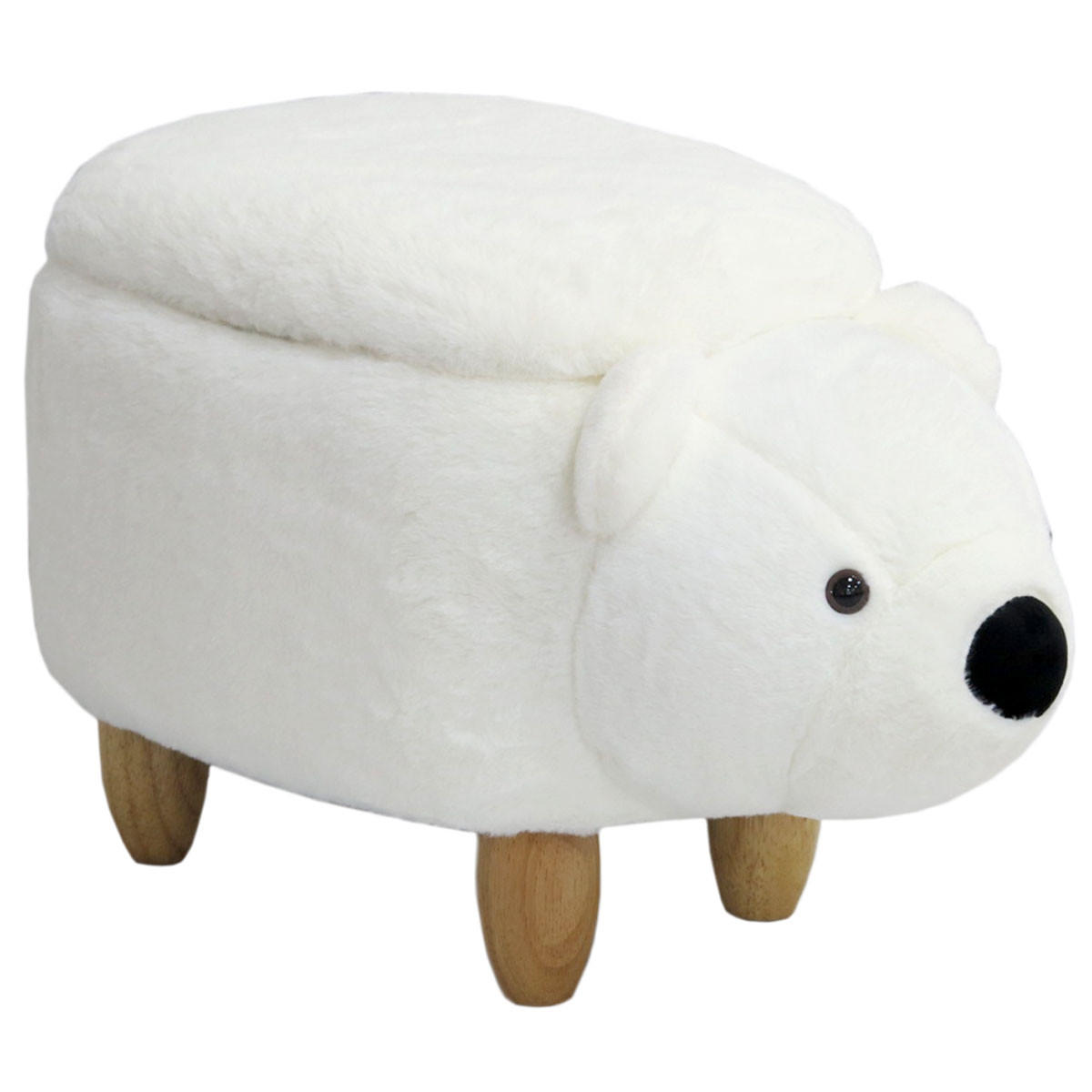 TIERHOCKER Eisbär - Weiß, Textil (30/37/60cm) - SVITA