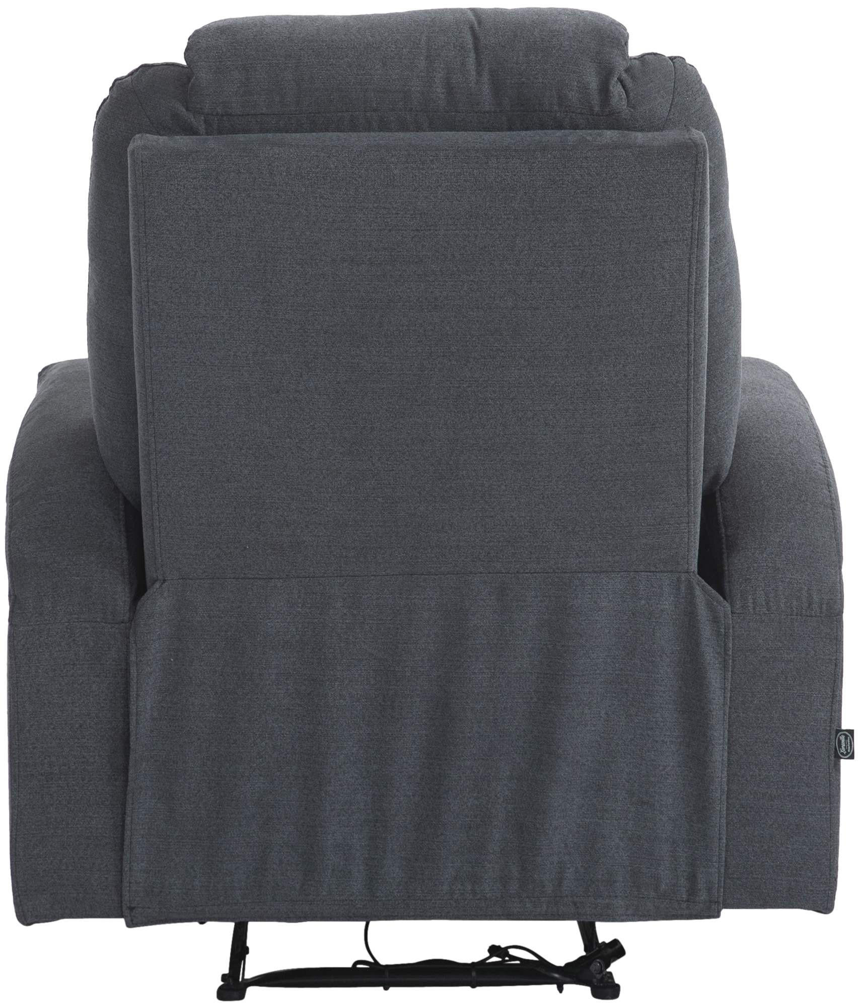 SESSEL Stoff dunkelgrau - Dunkelgrau/Schwarz, Textil/Metall (83/105/94cm) - CLP