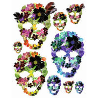 WANDTATTOO Gesichter 85 x 65 cm - Multicolor, Papier (85/65/65cm) - Sanders & Sanders
