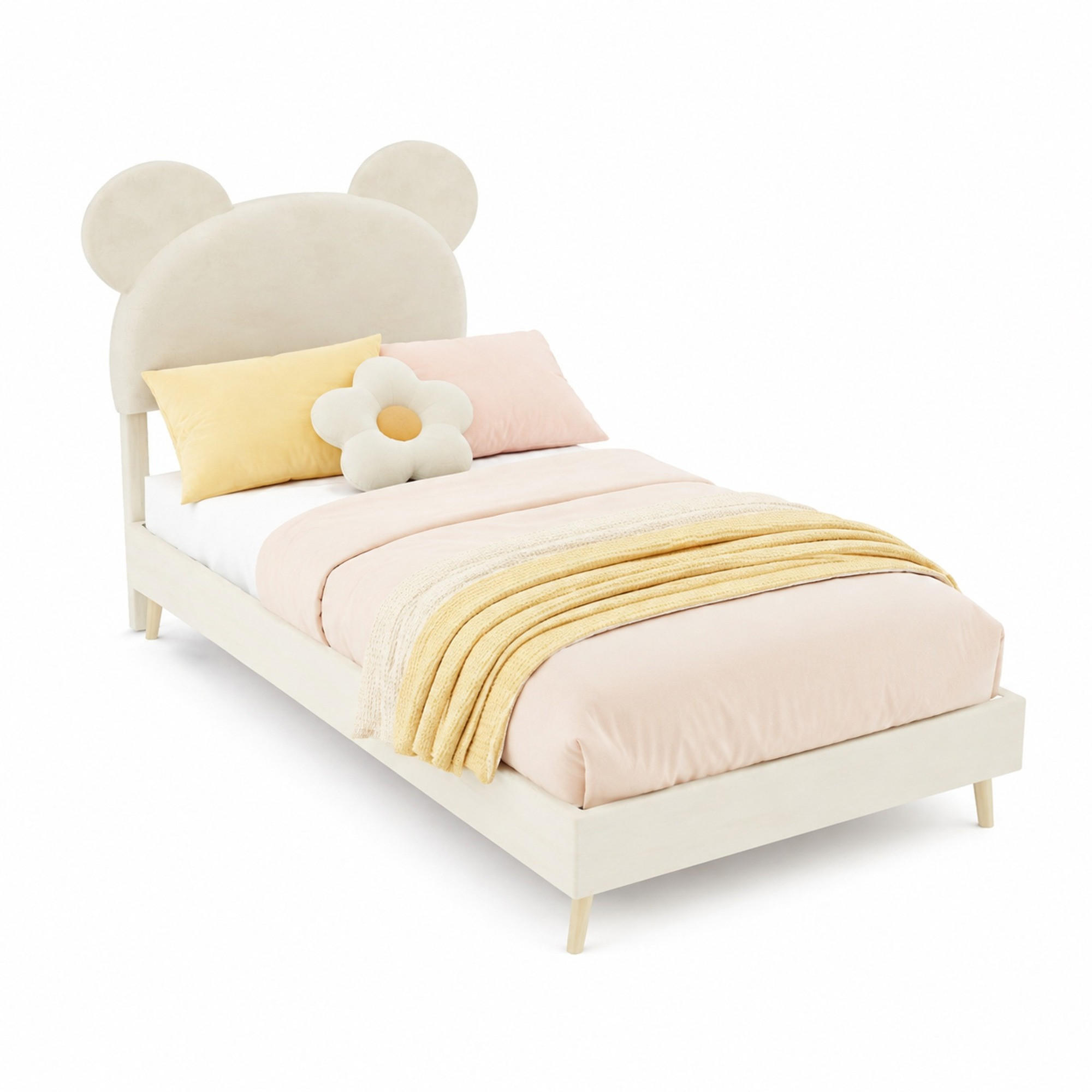 Meubliv Kinderbett Beige 90x200 cm