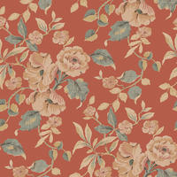VLIESTAPETE Alyworth Trail Braun - Rot/Braun, Papier/Kunststoff (52/1000cm) - Graham & Brown