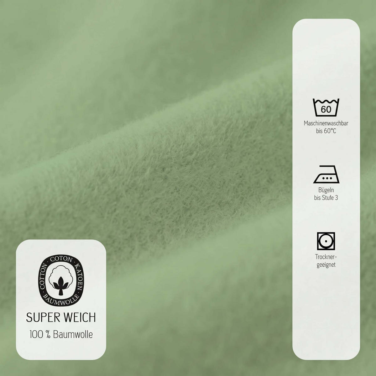 SPANNBETTTUCH Premium Biber fichte, 90x190 cm - 100x200 cm - Dunkelgrün, Textil (100/200cm) - biberna