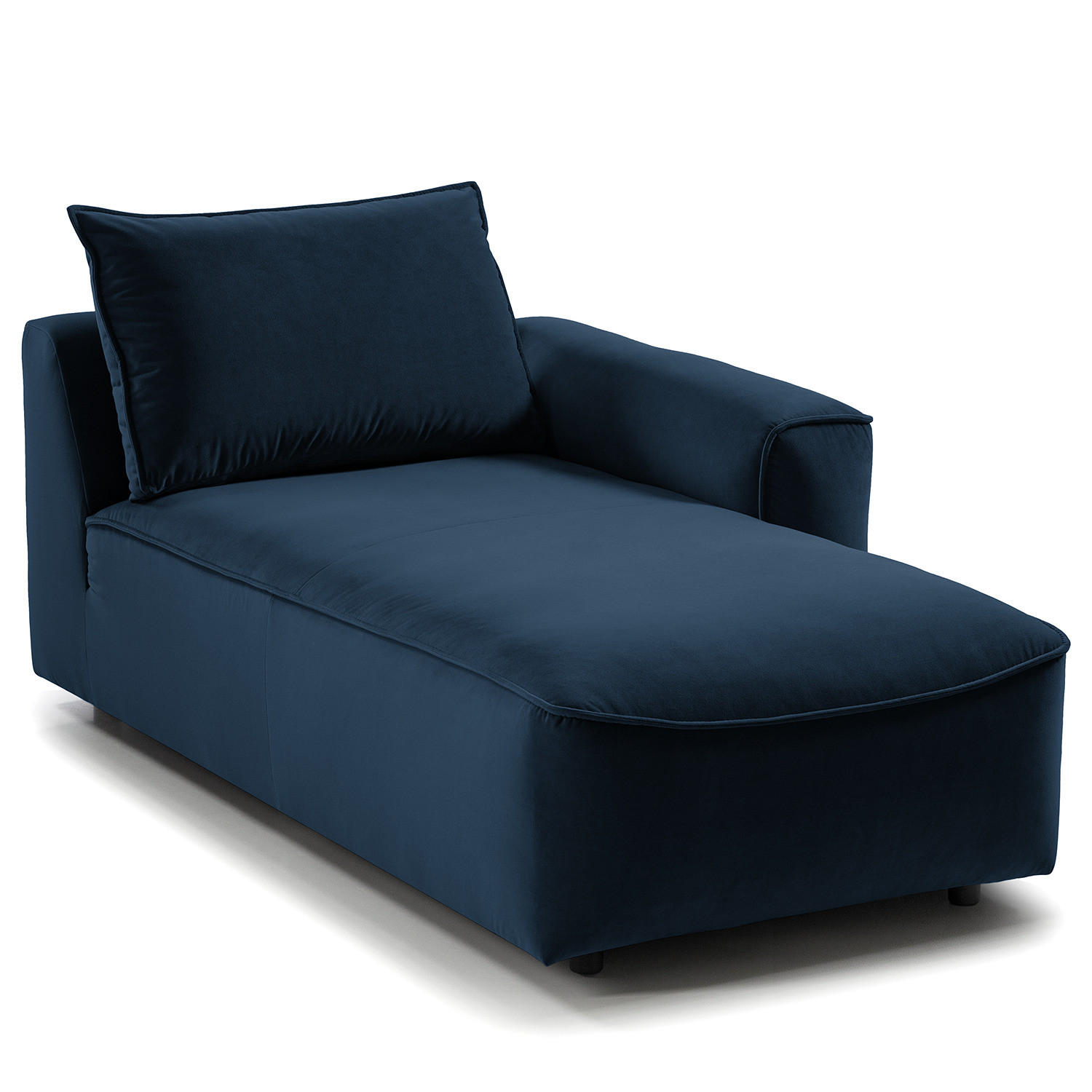 MODULLONGCHAIR - Dunkelgrau, Holz/Textil (170/82/105cm) - home24