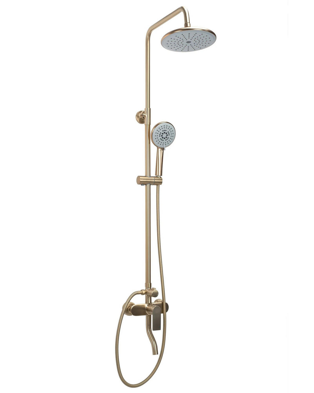 DUSCHGARNITUR Rea Verso Brushed Gold - Goldfarben, Metall (22/143.5/45.5cm) - REA