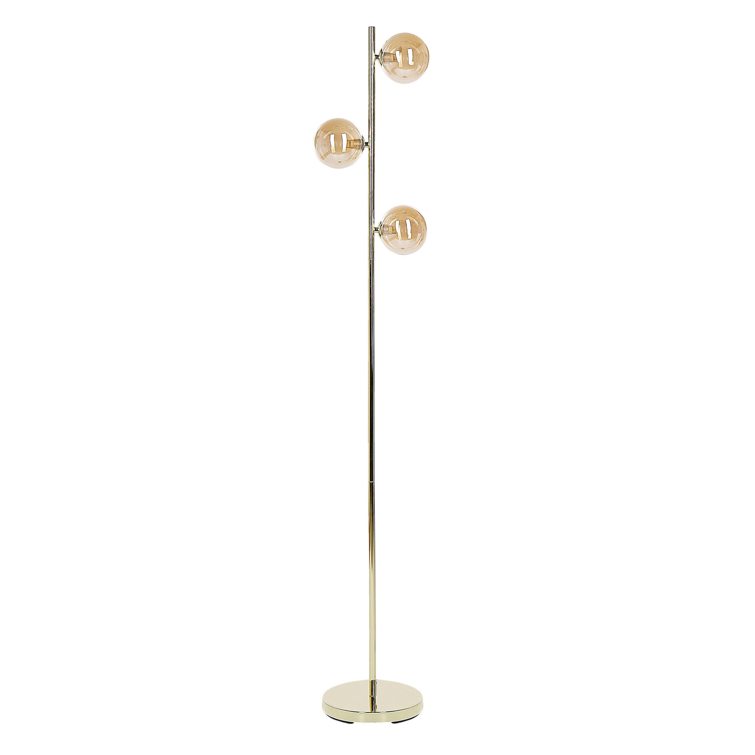 STEHLAMPE Ramis 23/23/154 cm - Goldfarben, Metall (23/23/154cm) - Beliani