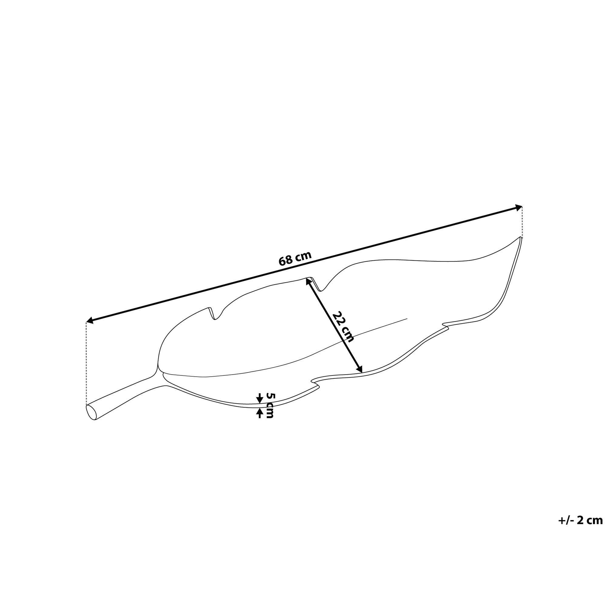 DEKOSCHALE Aluminium silber Amrus - Silberfarben, Metall (5cm) - Beliani