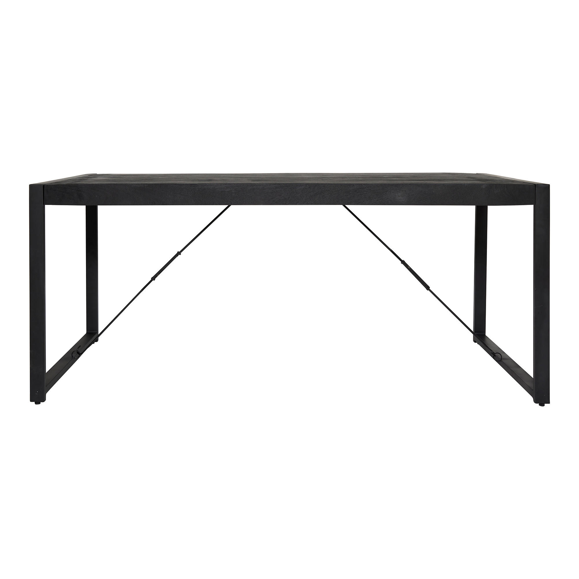 Starfurn Esstisch Schwarz 160x76x80 cm