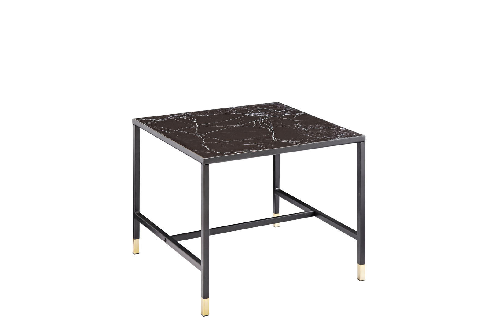 COUCHTISCH 60x60 cm - Schwarz, Holzwerkstoff (60/60/48cm) - ebuy24