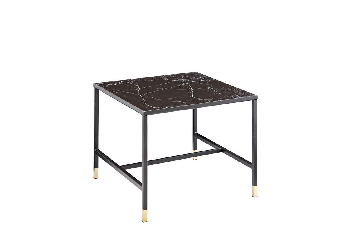 COUCHTISCH 60x60 cm - Schwarz, Holzwerkstoff (60/60/48cm) - ebuy24