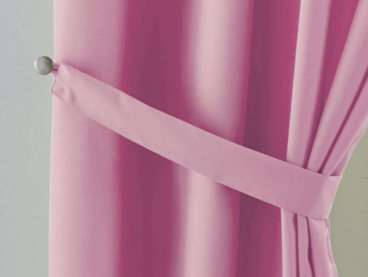 VORHANG PALERMO HxB 175x140 cm Rosa - Rosa, Textil (140/175/1cm) - Gardinenbox