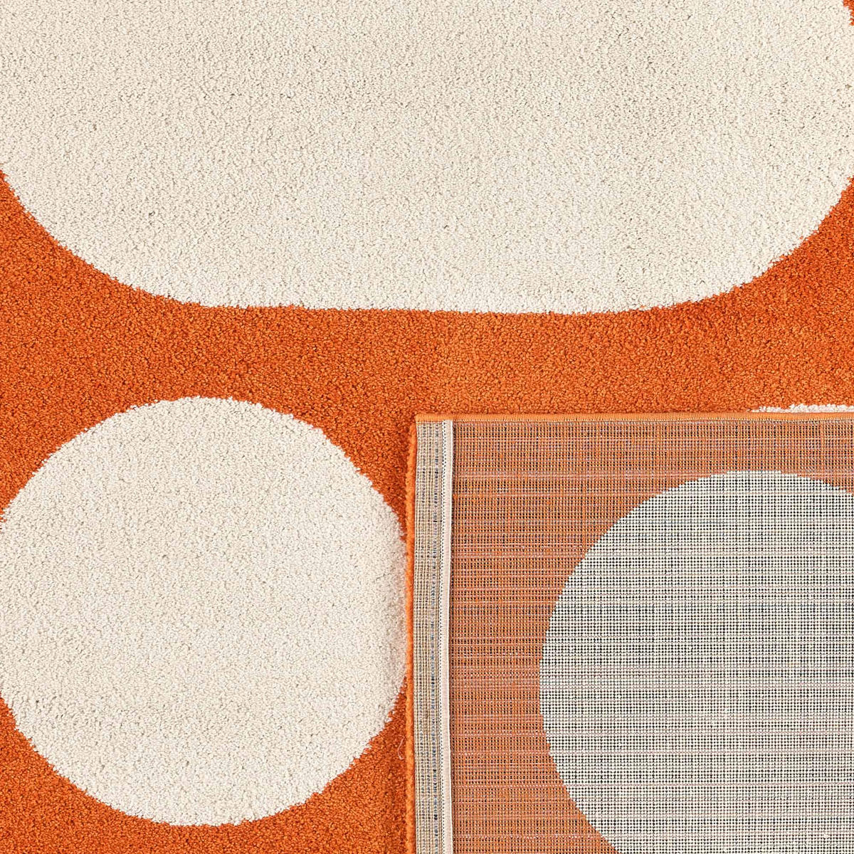 TEPPICH vintage geometrischer orange Groovy 160x230 cm - Orange, Textil (160/230cm) - Nazar Rugs