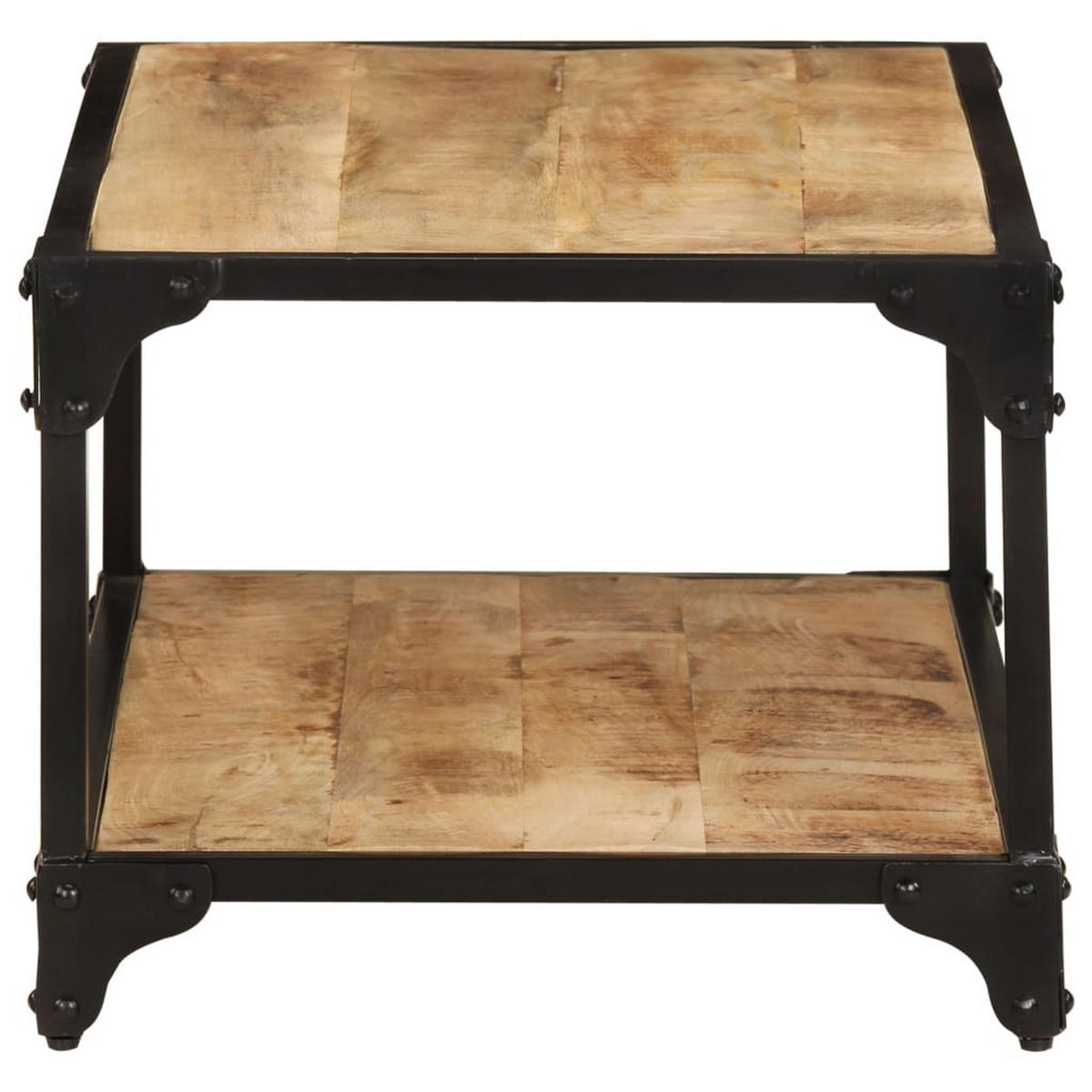COUCHTISCH 90x45x35 cm Raues Massives Mangoholz - Braun, Holzwerkstoff (90/45/35cm) - furnicato