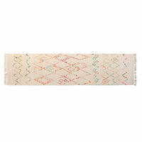 TEPPICH 60 x 240 x 0,7 cm Polyester Bunt Rhombusse - Multicolor, Kunststoff (60/240cm) - DKD Home Decor