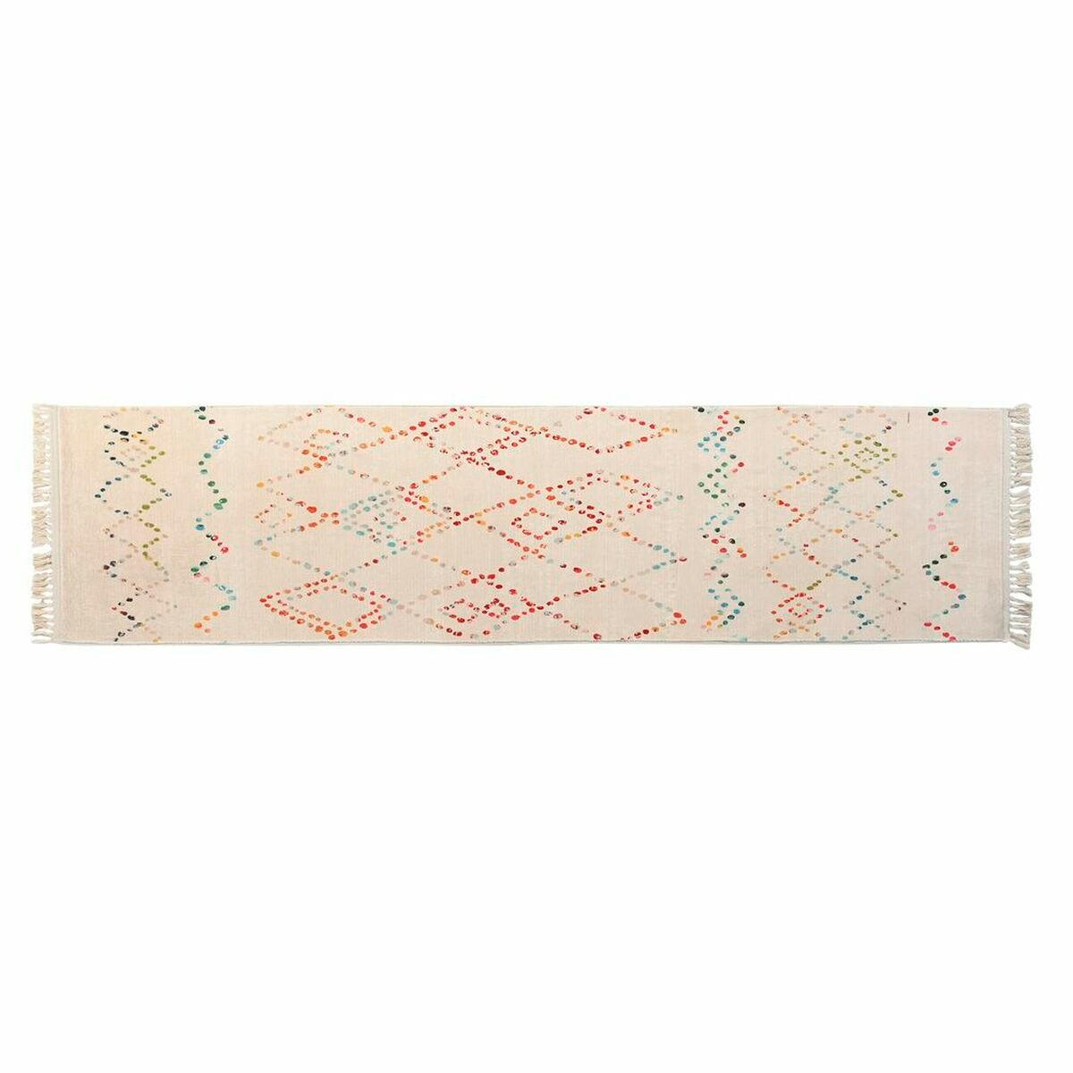 TEPPICH 60 x 240 x 0,7 cm Polyester Bunt Rhombusse - Multicolor, Kunststoff (60/240cm) - DKD Home Decor