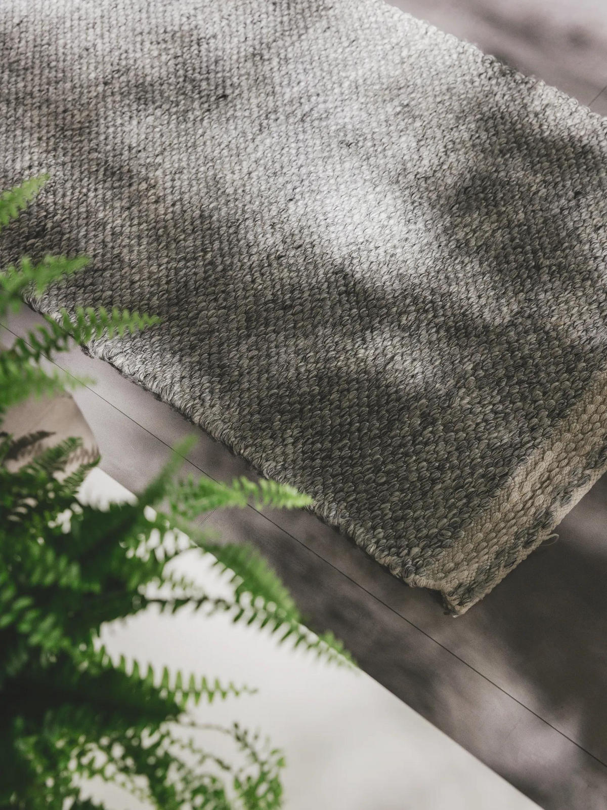 TEPPICH aus recyceltem Material Kiah Grau 70x200 cm - Grau, Textil (70/200cm) - benuta Pure