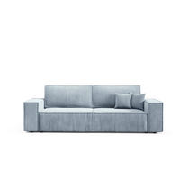 SCHLAFSOFA mit Bettkasten Himmelblau - Hellblau, Textil (255/88/102cm) - Furnisell