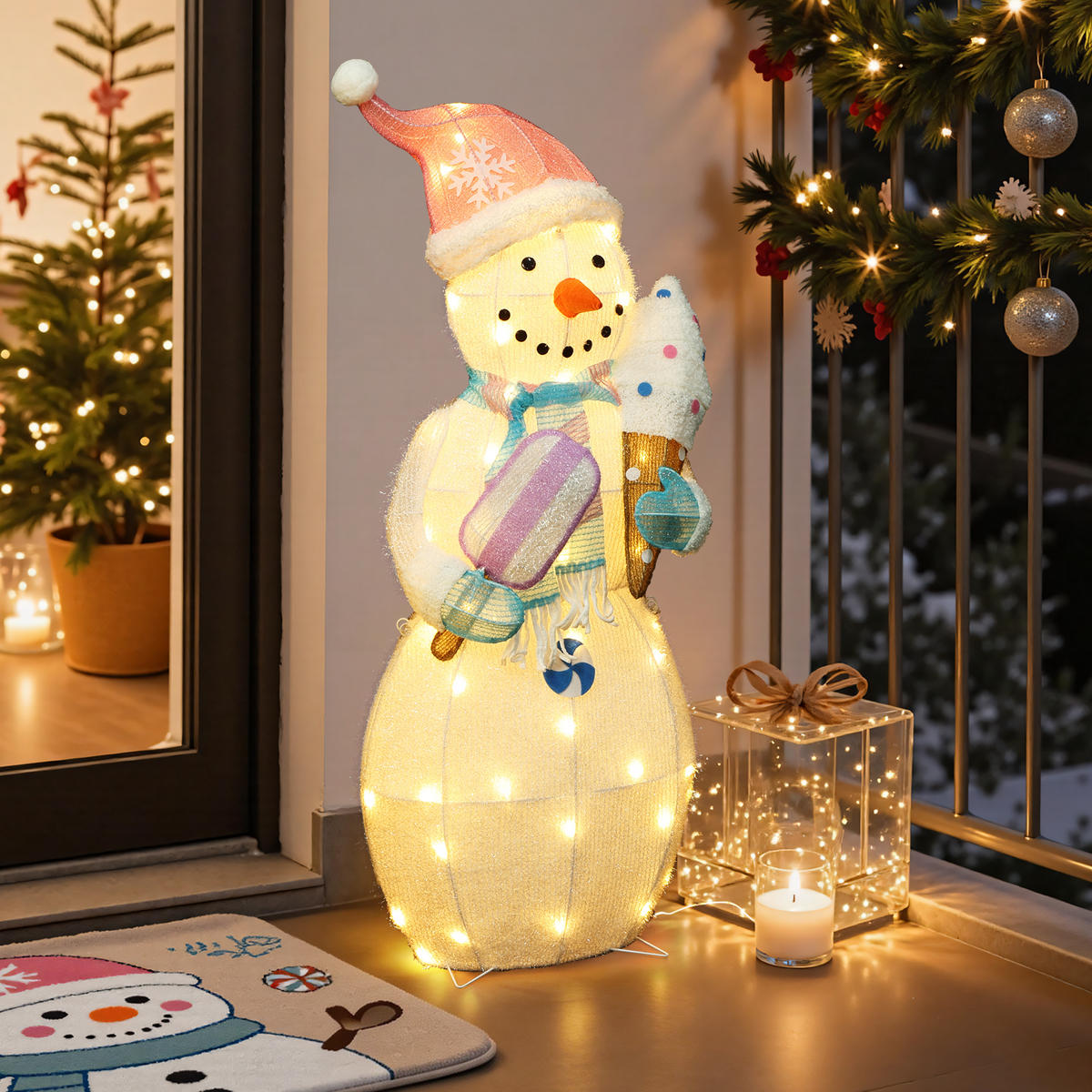 SCHNEEMANN HTHD0204 - Pink/Weiß, Kunststoff/Metall (25/98/40cm) - Hometopia