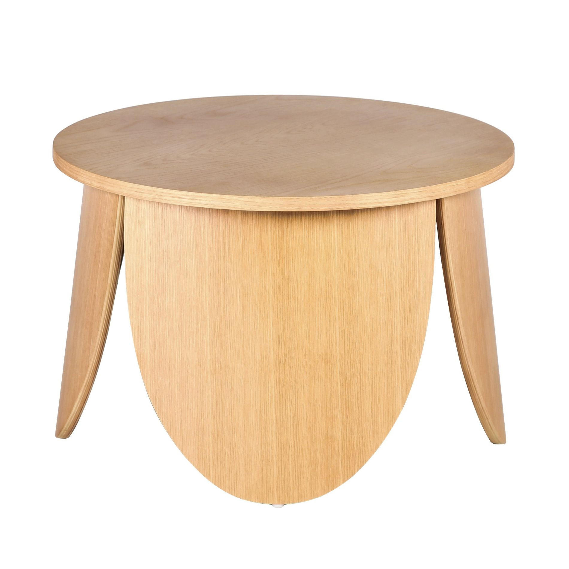 COUCHTISCH Vivially Eichenholzoptik Ø 60 cm - Eichefarben, Holzwerkstoff (60/60/40cm) - Selsey