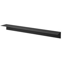 WANDREGAL Tower weiß 90/9/15 cm schmal - Schwarz, Metall (90/9/15cm) - Yamazaki