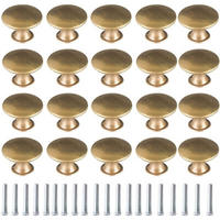 SCHRANKKNOPF Gold 20er-Set 30 mm - Goldfarben, Metall (3/2.1/3cm)