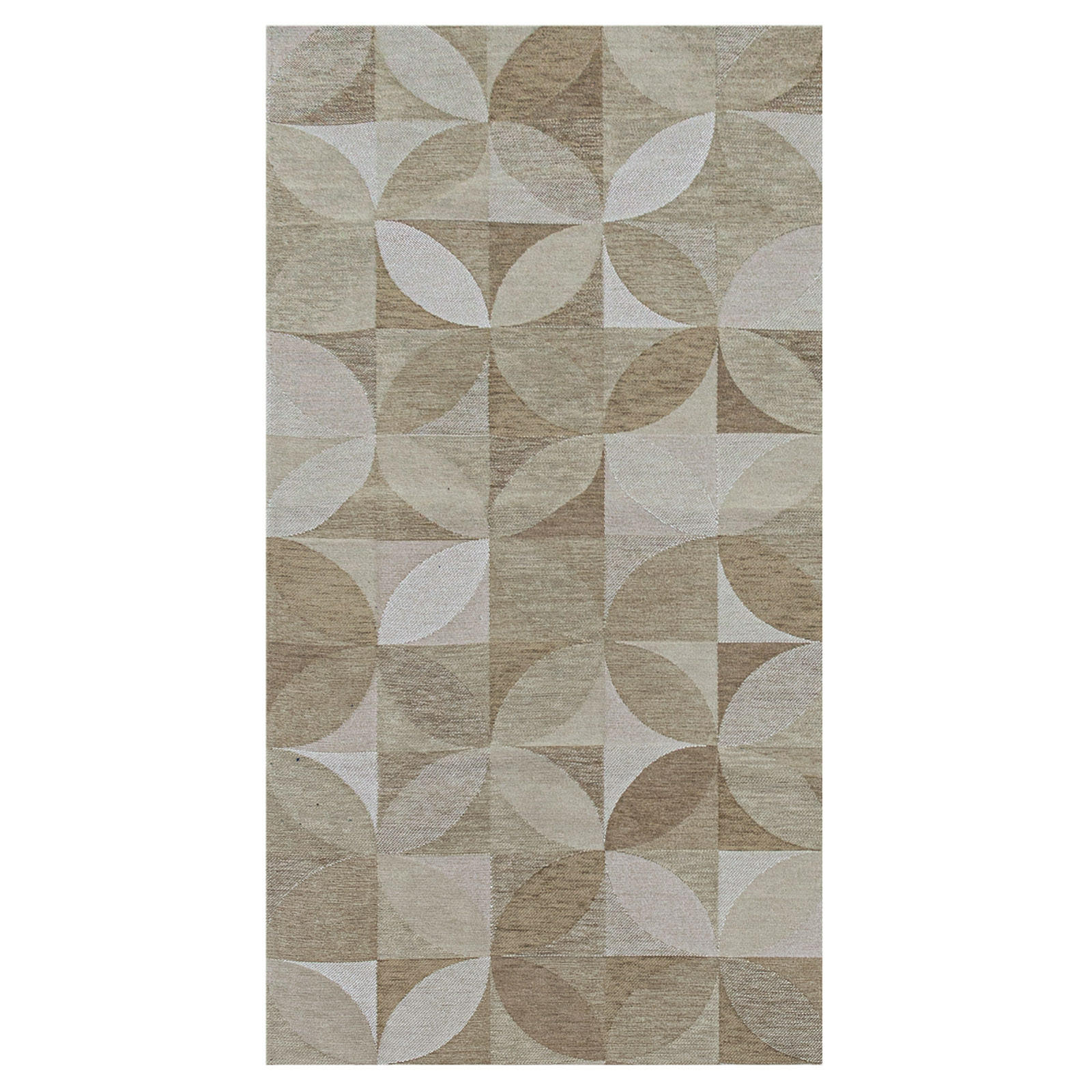 TEPPICH Rondo Diamond 80/150 cm - Beige, Textil (80/150cm) - Lola&Moi
