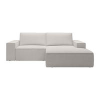 SCHLAFSOFA - 3 Personen - Samt - Beige - Beige, Textil (240/85/167cm) - Vente-Unique
