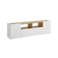 FERNSEHSCHRANK Weiß, Knoteneiche 34.7/141.7/43.8 cm - Weiß, Holzwerkstoff (141.7/43.8/34.7cm) - DMORA
