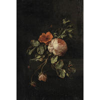 FOTOTAPETE Blumenstillleben 186 x 279 cm - Schwarz, Papier (186/279cm) - ESTAhome