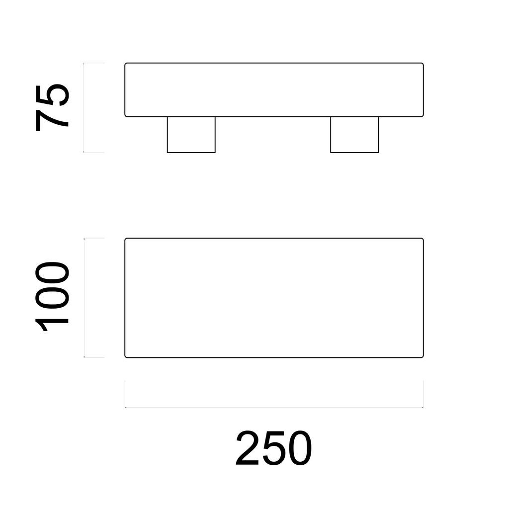 Thumbnail - Lumicom Deckenleuchte, Dunkelbraun, Metall, Rechteckig,Rechteckig, 20x7.5x10 cm, Lampen & Leuchten, Innenbeleuchtung, De...