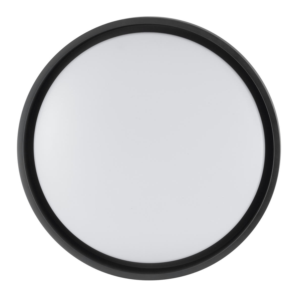 LED DECKENLEUCHTE Sonora Schwarz/Weiß 41/41/8 cm - Multicolor, Metall (41/41/8cm) - Brilliant