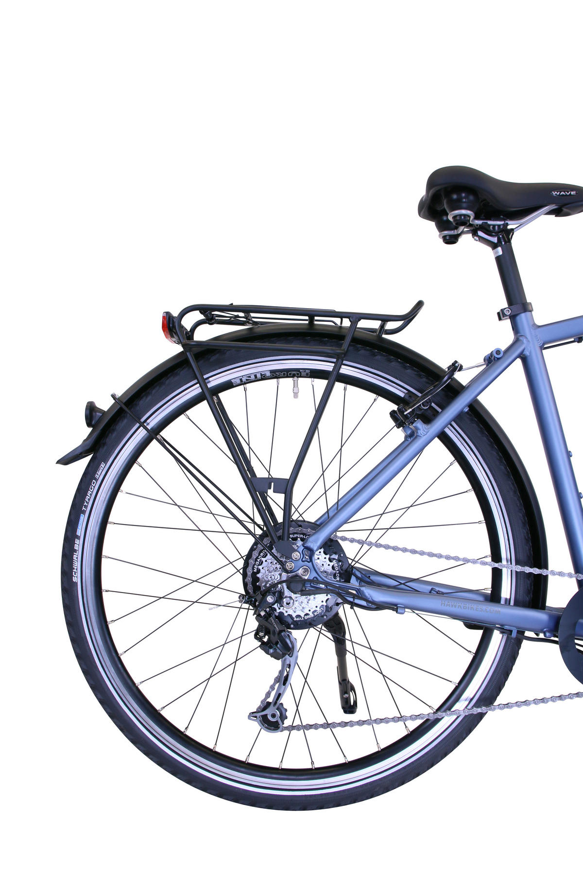 E-TREKKING Bafang Gent E-Bike Blau 28 Zoll Gr:50 - Blau, Metall (50cm) - Hawk Bikes