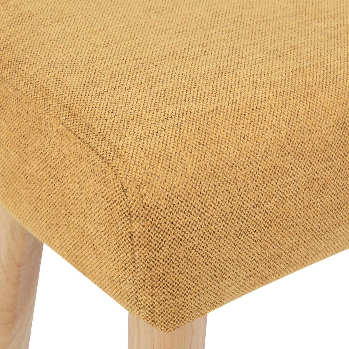 HOCKER Stoff GelbTakoma II - Gelb, Textil (50/34/30cm) - Beliani