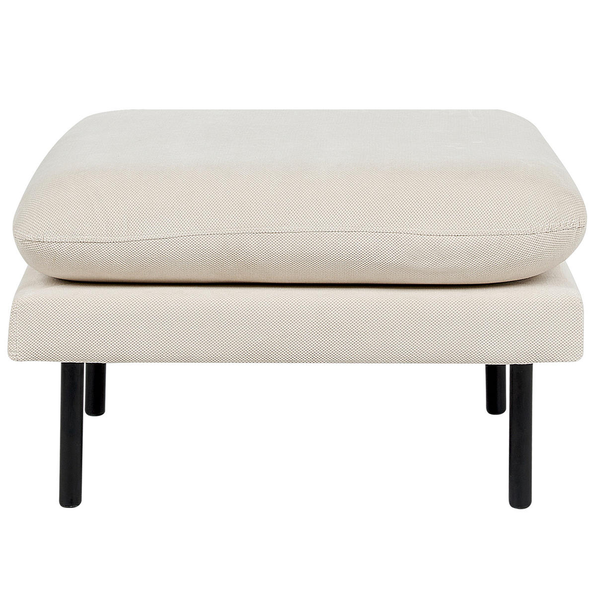 OTTOMANE Stoff Hellbeige Vinterbro - Beige, Textil (70/44/70cm) - Beliani