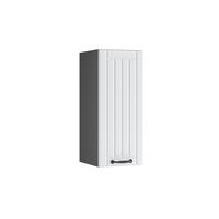 HÄNGESCHRANK Fame-Line Weiß Landhaus 30 cm - Anthrazit/Weiß, Holzwerkstoff (30/72/34.1cm) - Vicco