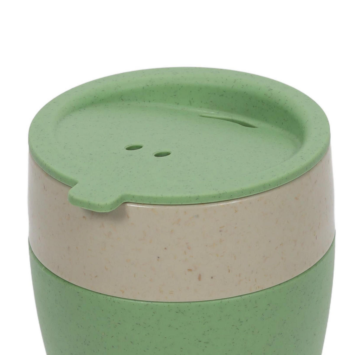 THERMOBECHER Aroma To Go 400 ml 9,8/9,8/13,3 cm - Grün, Kunststoff (0.4L) - KOZIOL