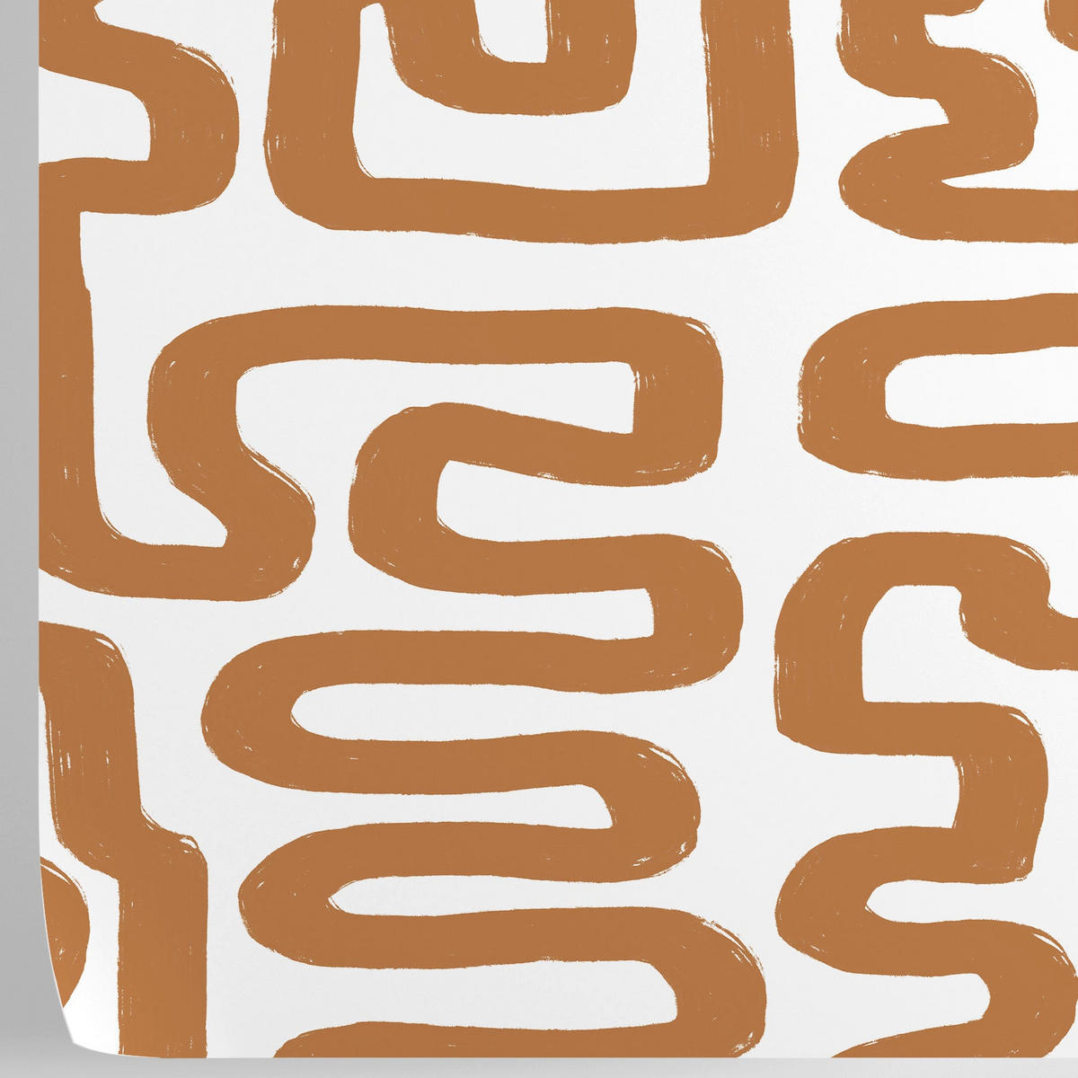 TAPETE Abstrakt aus echtem Papier, 200x280cm, 8 Bögen - Braun, Papier (200/280cm) - WALLPAPERS4BEGINNERS