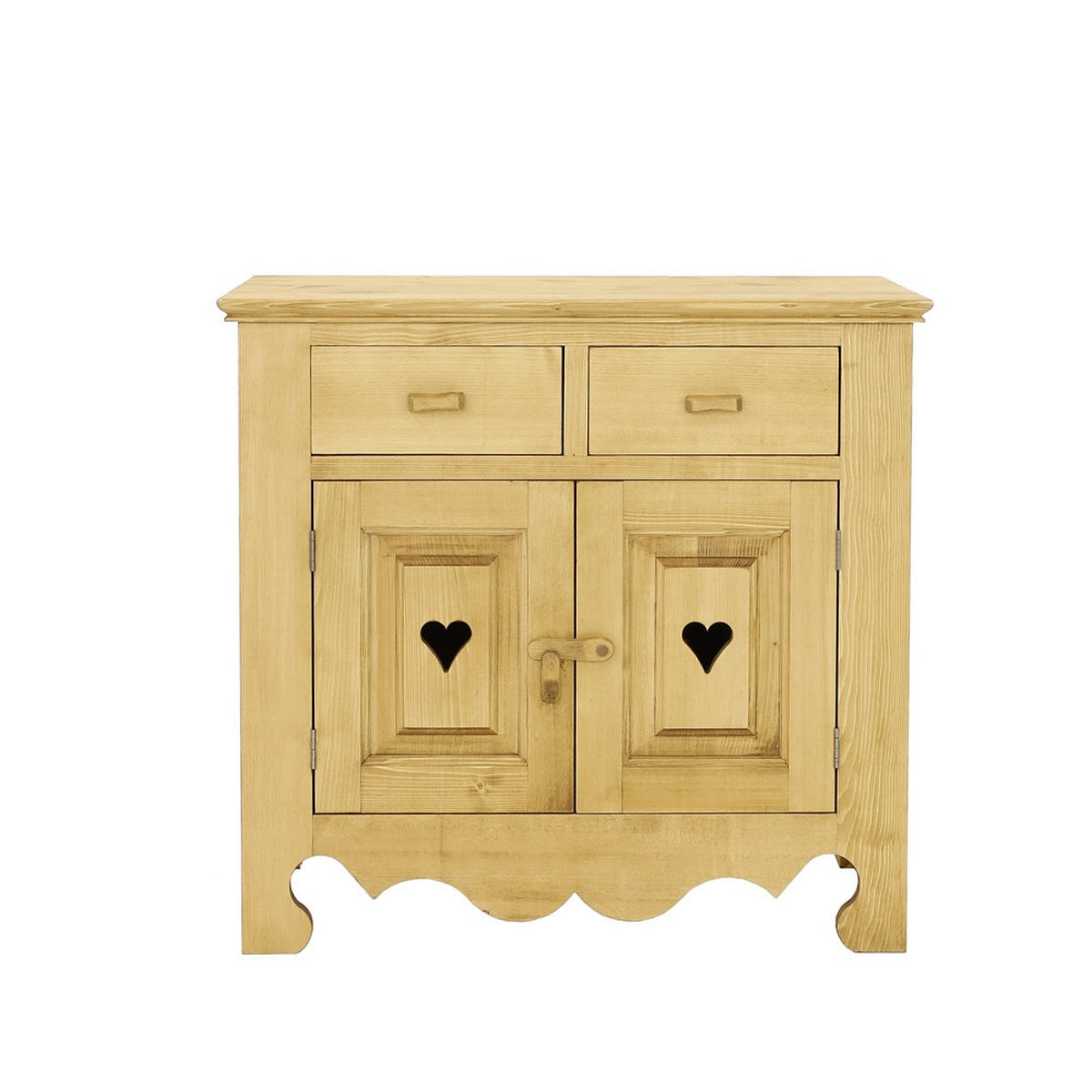 KOMMODE aus Massivholz MEXICANA - Honig, Holz (90/85/46cm) - Seart