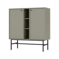 KOMMODE TORINO 100/108/41 cm mit 2 Türen Hellgrün - Hellgrün, Holzwerkstoff (100/108/41cm) - MASSENO