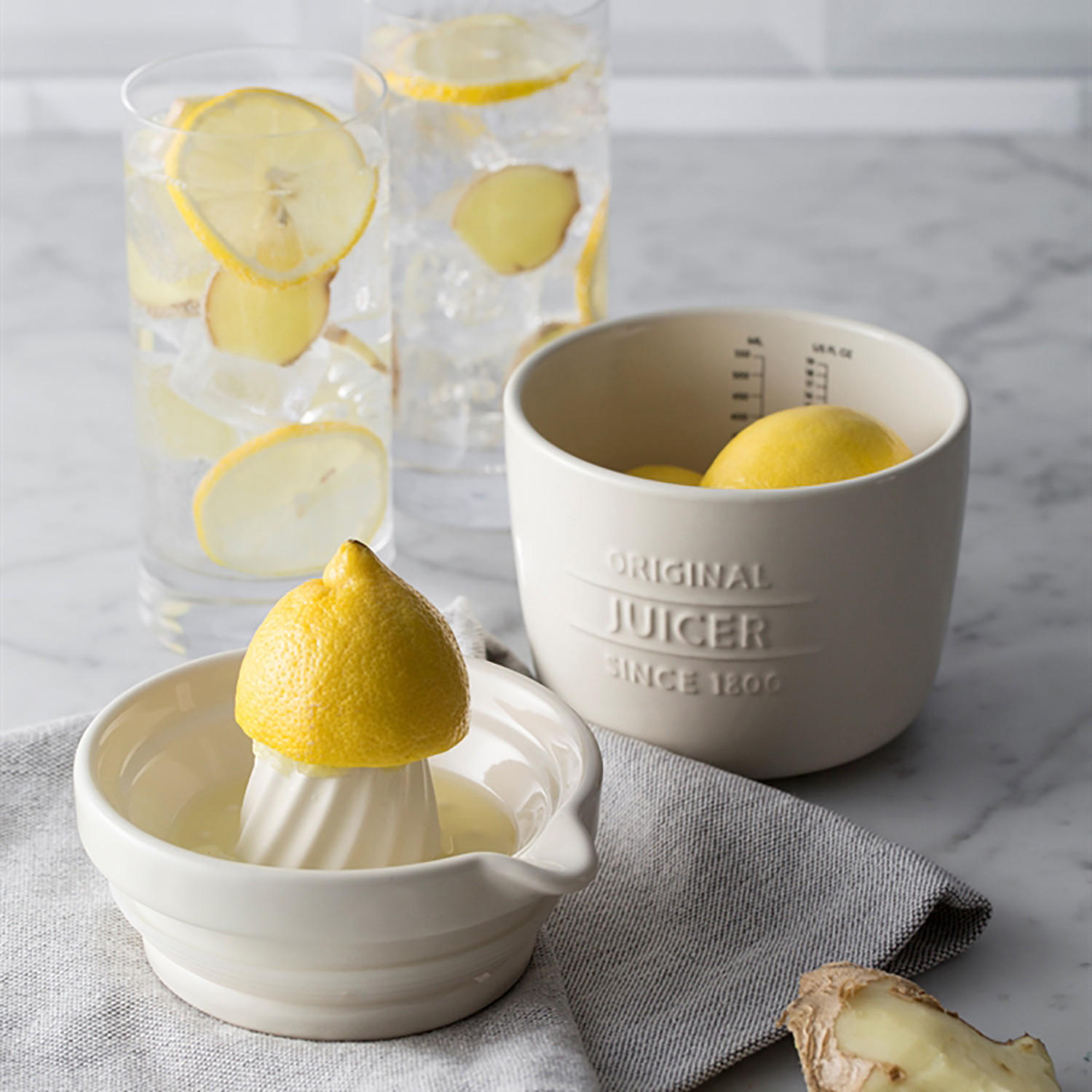 ZITRUSPRESSE/ Entsafter 3in1, 550 ml aus Steingut - Creme, Keramik (12.5cm) - Mason Cash