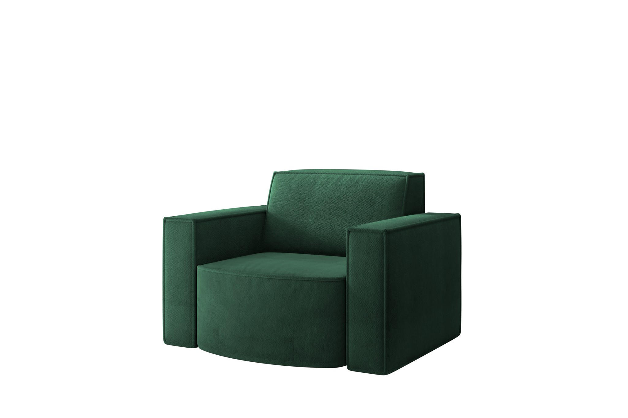 SESSEL Palma In Noel - Grün, Holzwerkstoff/Textil (98/74/89cm) - Fun Möbel
