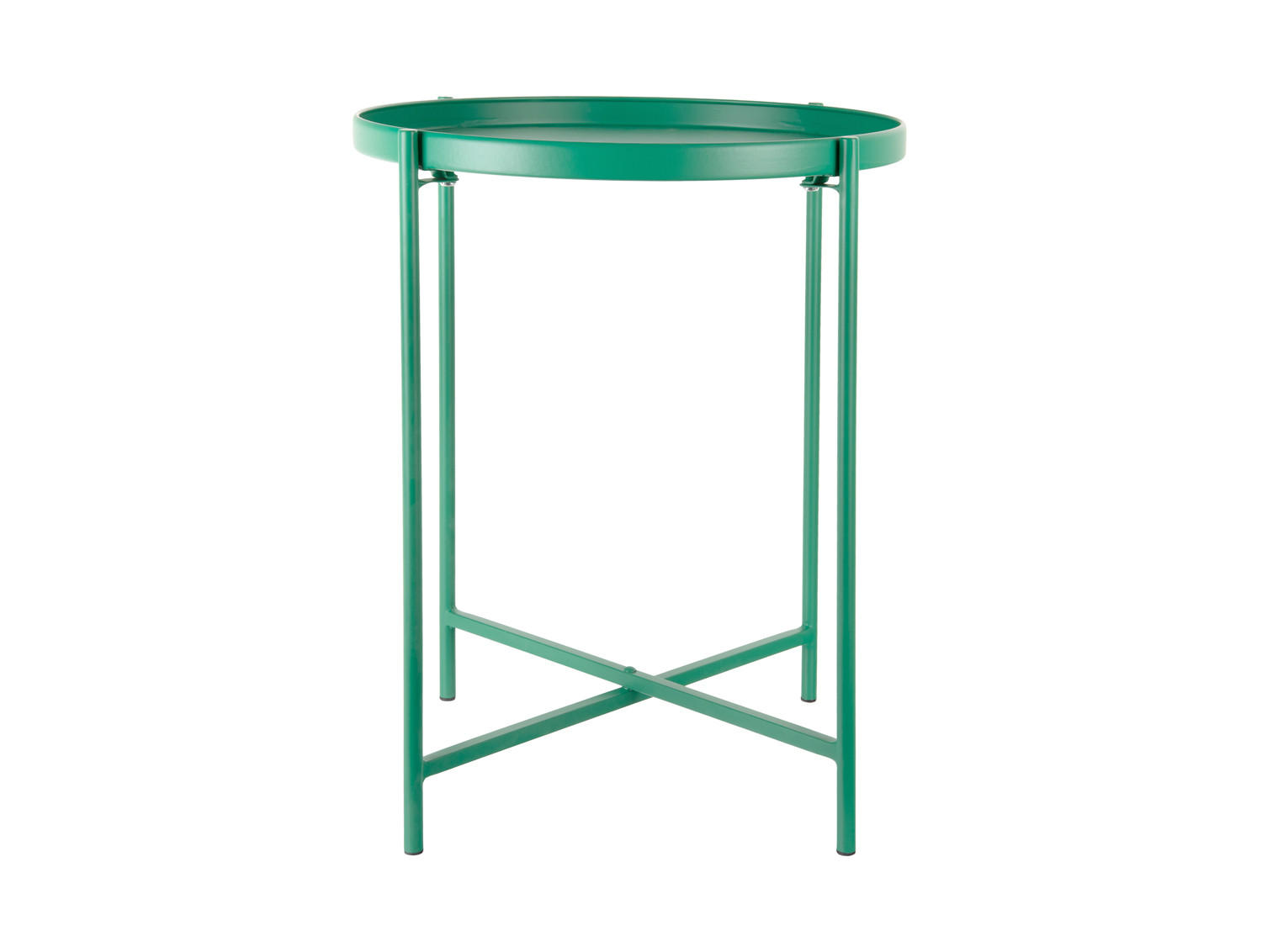 BEISTELLTISCH Meseta Grün 40/40/49 cm - Grün, Metall (40/40/49cm) - Leitmotiv