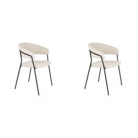 ESSZIMMERSTUHL Zeri - Beige - 51.5/59.5/79 cm - 2er-Set - Beige, Metall (59.5/79/51.5cm)