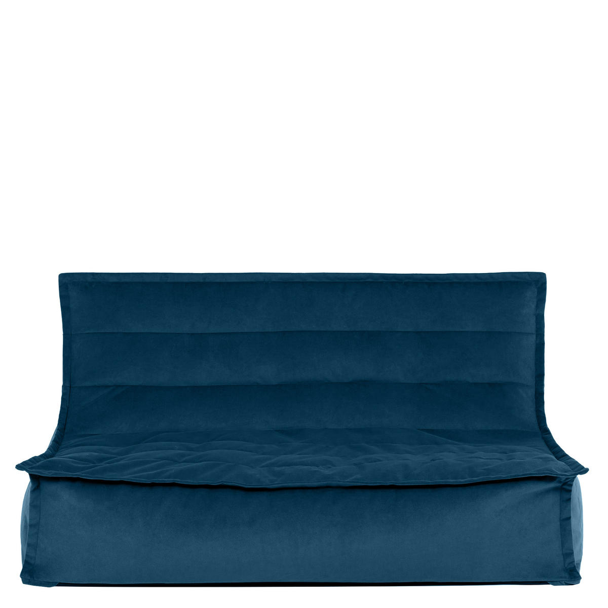 SITZSACK Sofa Kota aus Samt - Dunkelblau, Textil (140/72/100cm) - icon