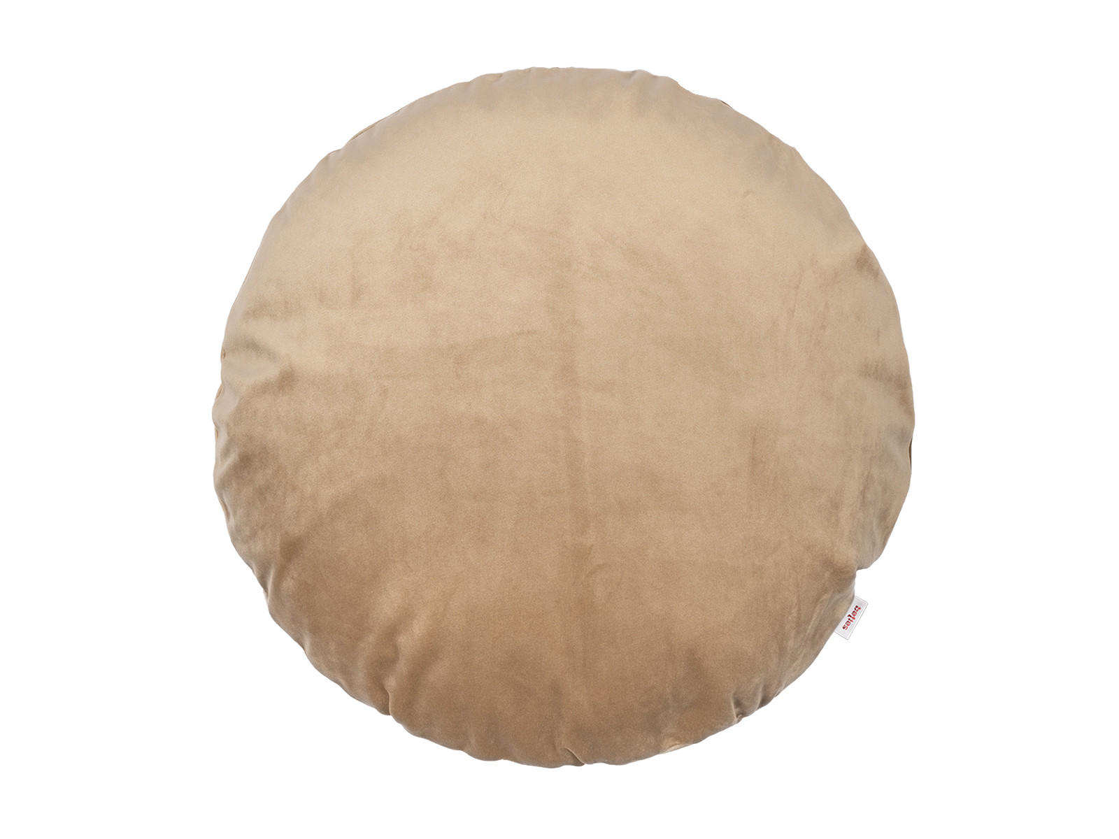 KISSENHÜLLE Rund Samt&Sonders braun-beige 50 cm Ø - Beige, Textil (50/50cm) - beties Heimtextil