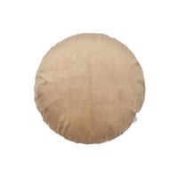 KISSENHÜLLE Rund Samt&Sonders braun-beige 50 cm Ø - Beige, Textil (50/50cm) - beties Heimtextil