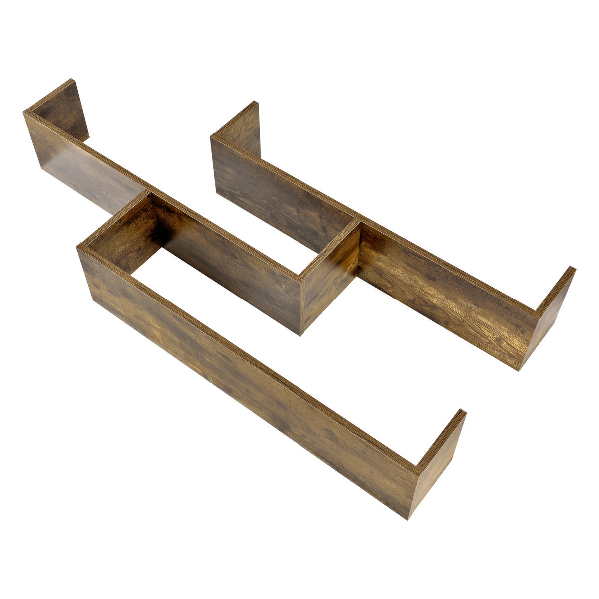 WANDREGAL Grimstad - Dunkelbraun, Holzwerkstoff (119/55/18cm) - [en.casa]